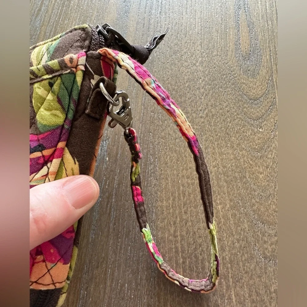 Vera Bradley‎ wristlet wallet Brown Floral - Picture 6 of 13